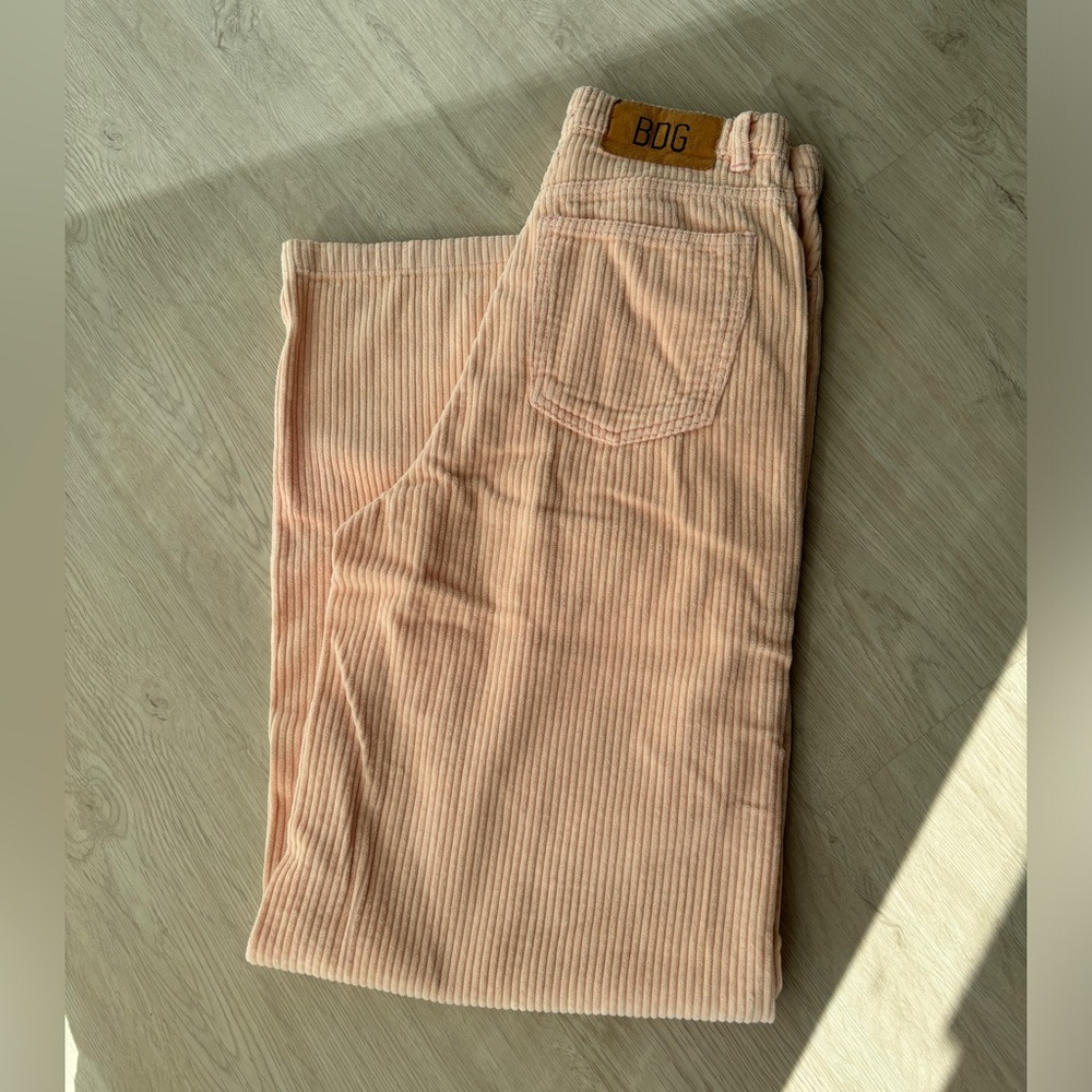 BDG Pink Peach Ribbed Pants
